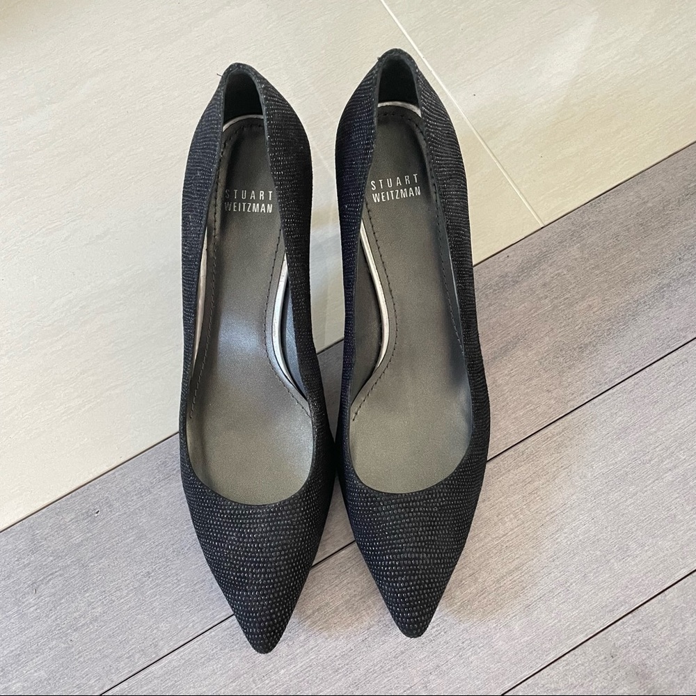 Stuart Weitzman women heels black size 9